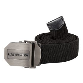   LAHTI PRO FÉMCSATOS POLIÉSZTER NADRÁGSZÍJ - 130CM / FEKETE (L9020100)