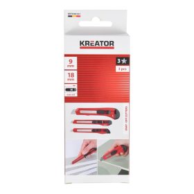 Kreator PVC vágókés készlet 3 részes KRTH00101