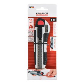   Kreator PVC vágókés 18mm műanyag házas (hegyezővel, pengetartóval) KRTH00205