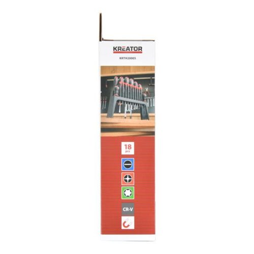 Kreator csavarhúzó készlet 18 részes mágneses KRTH20005