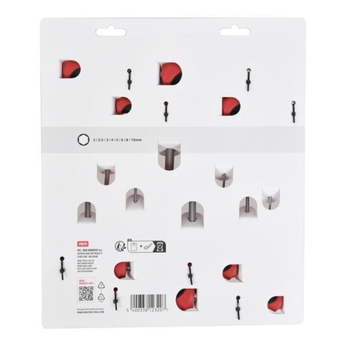 Kreator T-imbuszkulcs készlet egyenesvégű  8 részes 2-10mm  KRTH22005