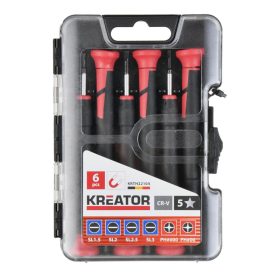   Kreator műszerész csavarhúzó készlet SL/PH 6db-os Pro KRTH22104