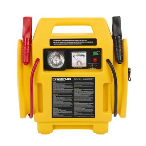 PowerPlus sárga gyorsindító/ bikázó 500mA kompresszorral POWX411