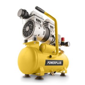   PowerPlus sárga kompresszor 550W Silent 6L olajmentes  POWX17230S