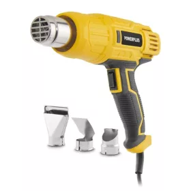 PowerPlus sárga hőlégfúvó 2000W +3 fúvóka  POWX1015