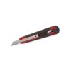 Kreator PVC vágókés 9mm műanyag házas, gumi markolat, piros-fekete KRT000205