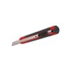 Kreator PVC vágókés 9mm műanyag házas, gumi markolat, piros-fekete KRT000205