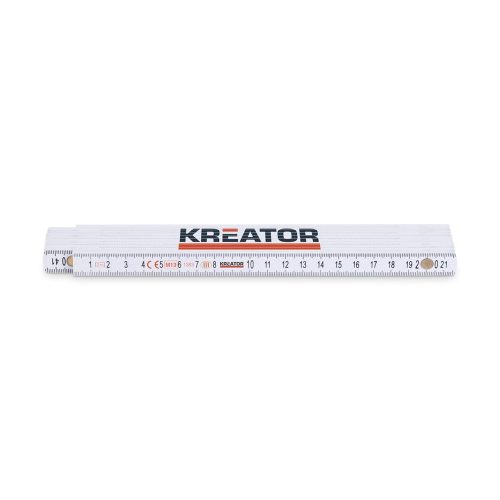Kreator mérővessző 2m-es, fehér KRT701003