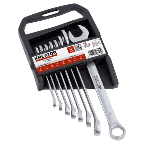 Kreator csillag-villás készlet 8,9,10,11,13,14,17,19mm  8 részes KRT500007  (Helyette:KRTH30007)