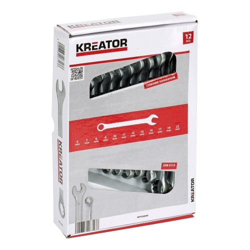 Kreator csillag-villás kulcs készlet 6-22mm  12 részes KRT500009