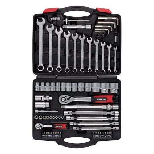 Kreator dugókulcs készlet 1/2", 1/4" 77 részes KRT500121