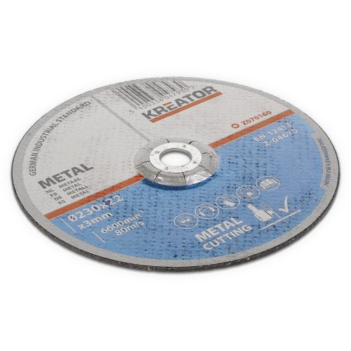 Kreator vágókorong 230x3mm fém 4+2db KRT070160