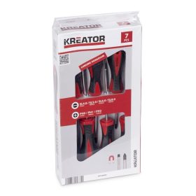   Kreator csavarhúzó készlet 7 részes mágneses  SL/PH KRT400002