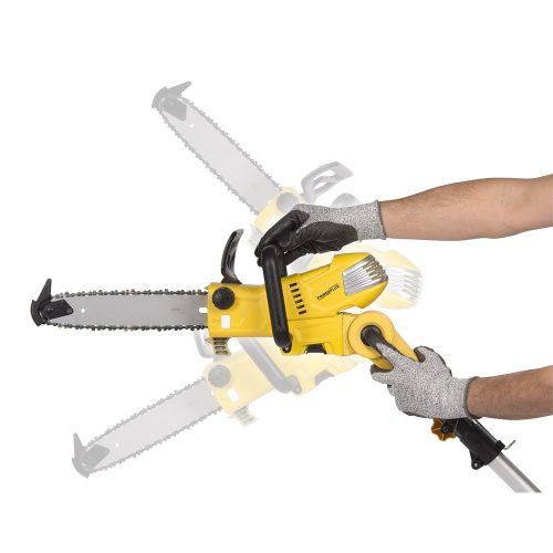 PowerPlus sárga magassági elektromos láncfűrész 900W POWXG1032