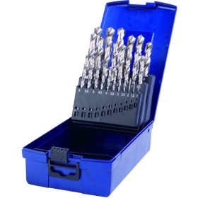   PTG csigafúró készlet 25 részes hengerelt, műanyag doboz