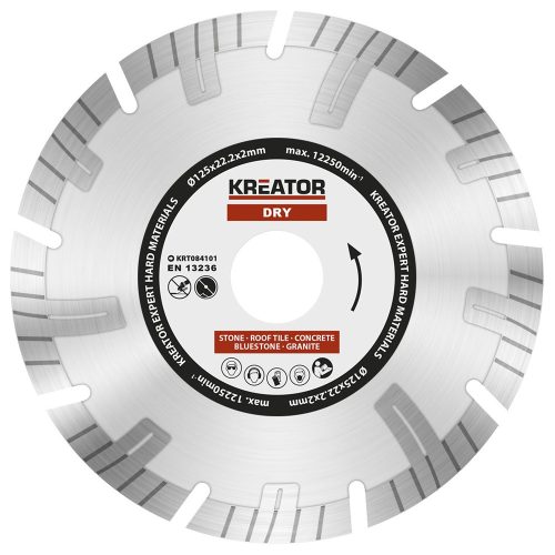 Kreator gyémánt vágótárcsa 125 mm Expert Profi KRT084101