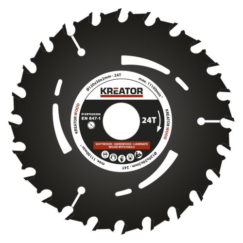 Kreator merülőfűrészlap 120mm 24 fog  KRT020306