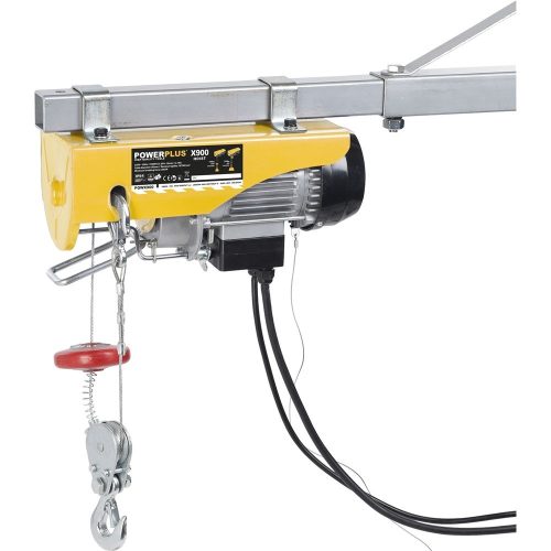 PowerPlus sárga elektromos csörlő 500W 100-200kg POWX900
