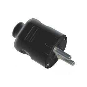   GAO 0142H dugvilla fekete földelt, középső kábelvezetéssel