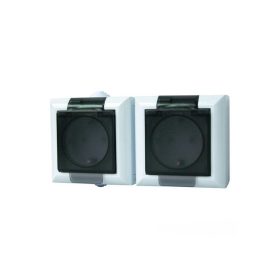   GAO 9568H kültéri földelt aljzat 2 férőhely IP54 BUSINESS LINE