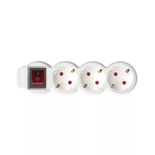 HOME NV 3K-5/WH/1,5 3-as elosztó kapcsolóval 5m fehér