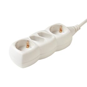   HOME NV 14/WH hálózati elosztó 4 aljzat 2 euro+2 földelt fehér 1,5m