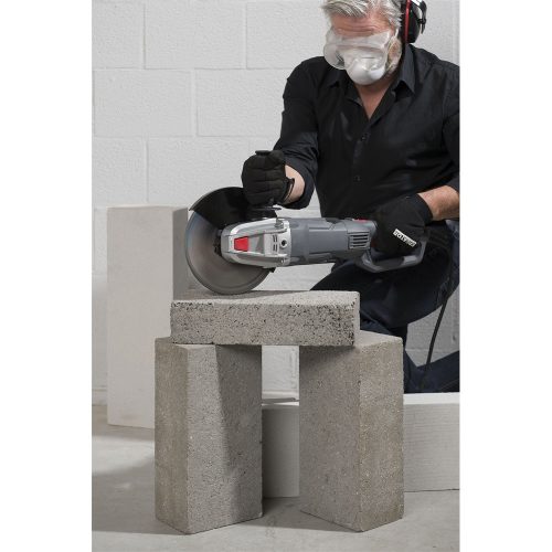 PowerPlus szürke elektromos sarokcsiszoló 2200W 230 mm POWE20030