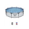 Bestway 56408 Steel Pro MAX fémvázas medence 305x76 cm vízforgatóval, szűrővel
