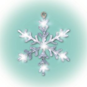 HOME KID 701 LED-es ablakdísz, akril, hókristály 30cm