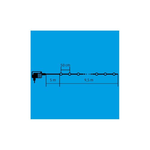 HOME LP 20/WW LED-es villanykörte fényfűzér 20db