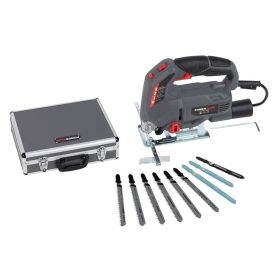   PowerPlus szürke elektromos dekopírfűrész szett kofferben 710W POWESET3