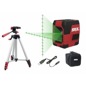   SKIL RED MT1E1911DA keresztvonalas szintezőlézer állvánnyal 20m +hordtáska