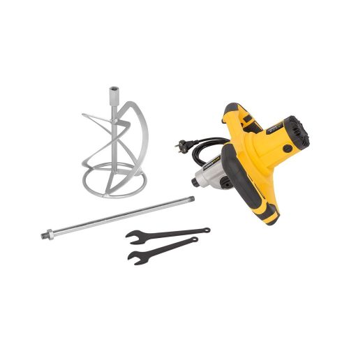 PowerPlus sárga elektromos beton- / festékkeverő 1600W  POWX0842