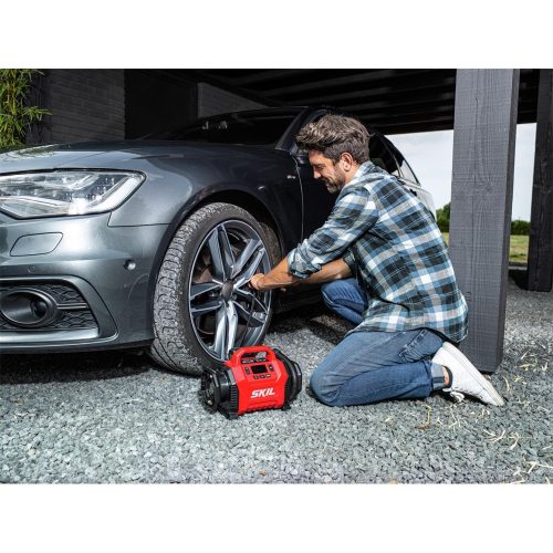 SKIL RED VA1E3153CA akkus kompresszor géptest 20 V