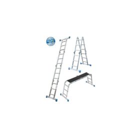   Krause 123909 csuklós univerzális létra 4x3 Stabilo +Multiboard