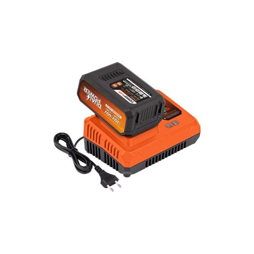 PowerPlus Dual Power akkutöltő 20V/40V + Li-Ion akkumulátor 40V 5,0/2,5Ah Samsung POWDP90640