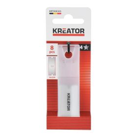   Kreator vágókés egyenes penge (PVC vágókéshez, kaparóhoz) 8db KRTH00305