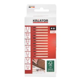   Kreator mini asztalos véső készlet 12db-os 135mm KRTH23602