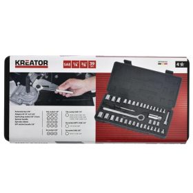 Kreator dugókulcs készlet 3/8" 39 részes KRTH30103