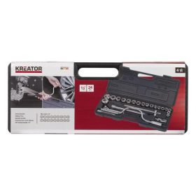Kreator dugókulcs készlet 1/2" 24 részes KRTH30104