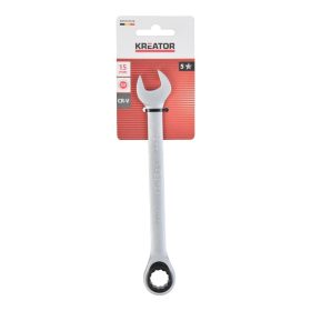 Kreator csillag-villás kulcs 15x207mm, racsnis KRTH30508
