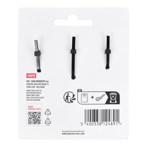 Kreator csuklós adapter készlet 1/4", 3/8", 1/2", 3db-os KRTH30801