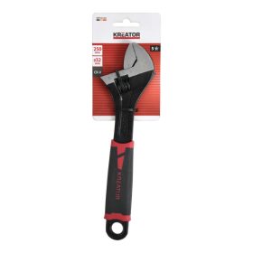   Kreator állítható villáskulcs gumis markolattal 250mm Pro KRTH31303
