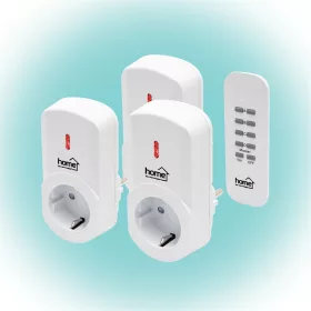   HOME TH 1013 távirányítható hálózati aljzat távirányítóval 3 aljzattal