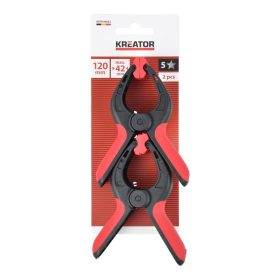 Kreator rugós szorító csipesz 120mm 2db-os KRTH40602