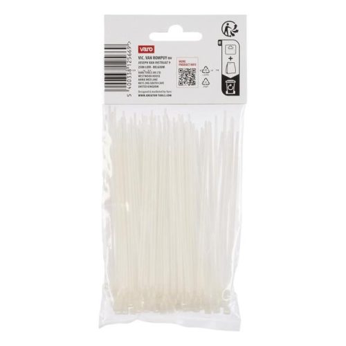 Kreator kábelkötegelő fehér 2,5X120mm 100db KRTH41002