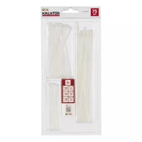   Kreator kábelkötegelő fehér 3x25db (2,5x120/4,8x120/4,8x190mm) KRTH41007