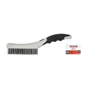 Kreator drótkefe műanyag nyéllel 4 soros acél KRTH50005