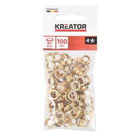   Kreator ponyvakarika készlet sárgaréz 7mm 100db-os KRTH62505