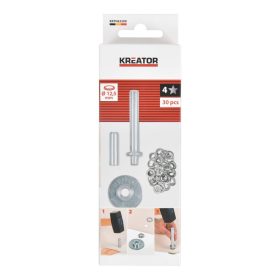   Kreator ponyvakarika lyukasztó 12,5mm + 30 db ponyvakarika (ringliző) KRTH62509